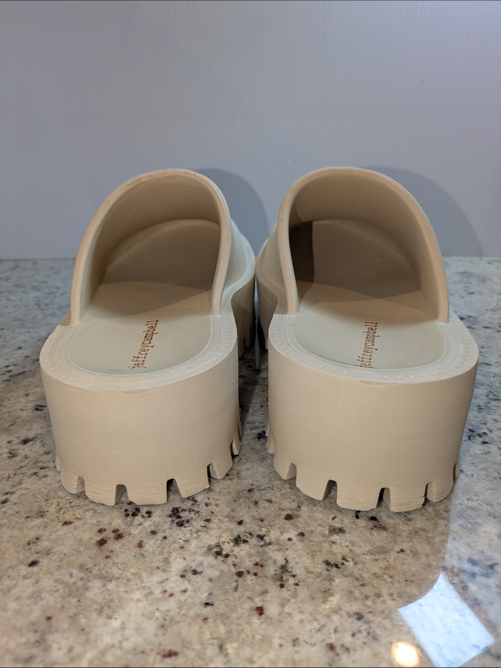 Jeffrey Campbell Ivory Platform Mule Clogs Lug Sole Slip On Shoes Women's 8 EU39 - Picture 5 of 10